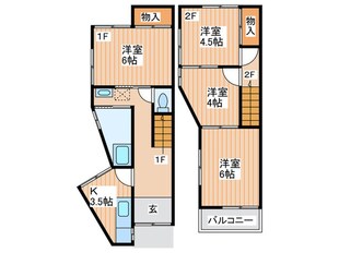 池田南町戸建の物件間取画像